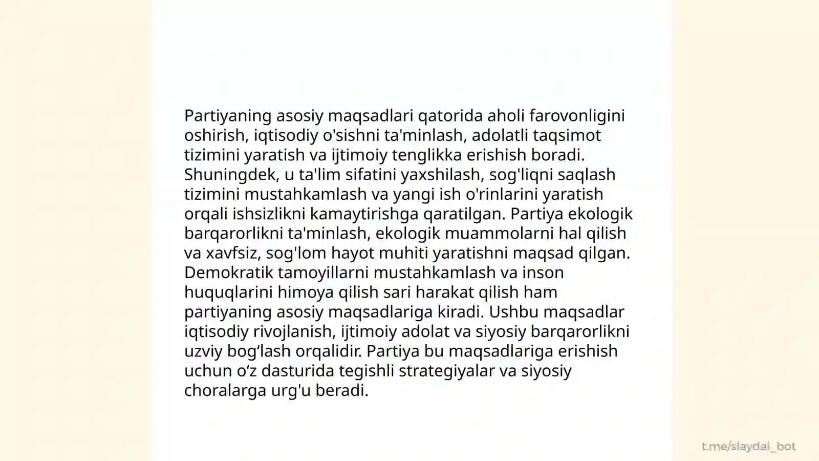 O’zbekiston Ekologiya Partiyasi haqida Barcha Malumotlar 4