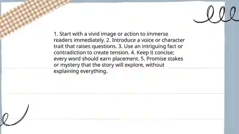 Writing short stories 4
