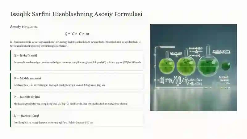 Isitish Qurilmalarining Issiqlik Sarfini Hisoblash 4