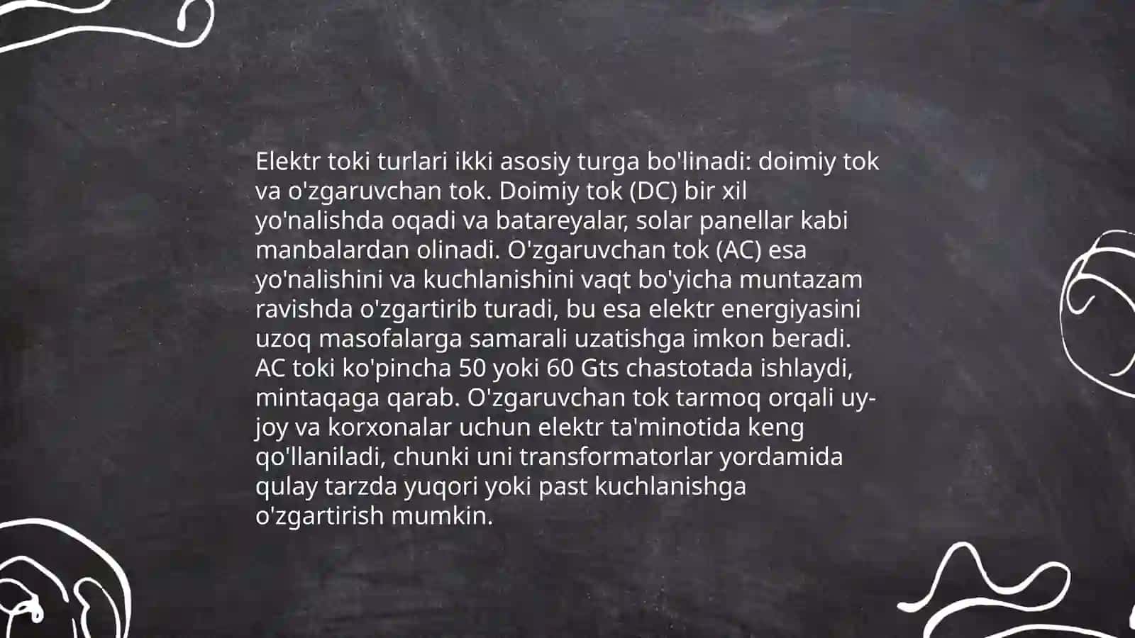 Elektr elektr turlari 4