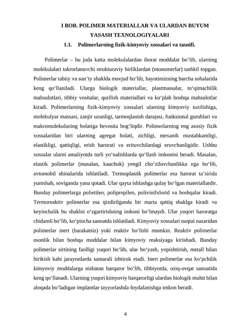 Polimer Materiallardan Buyum Yasash Texnologiyasi 4