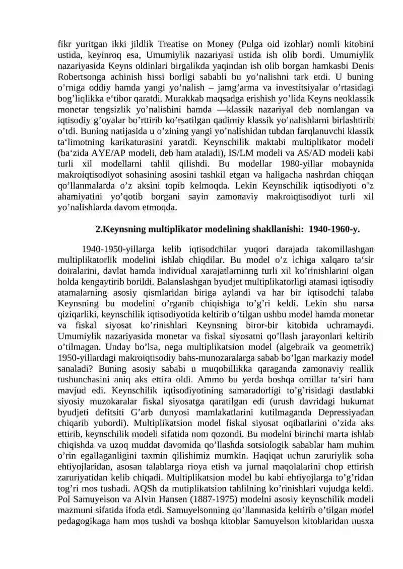 KEYNS VA KEYNSCHILIK TA’LIMOTI 4