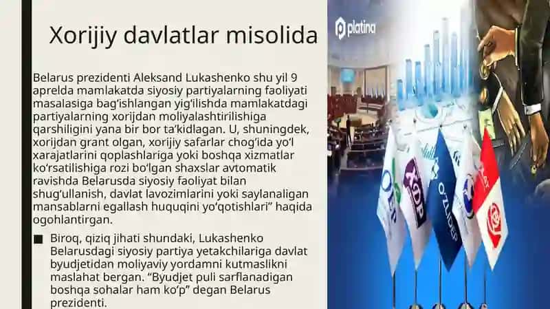 Siyosiy partiyalarni moliyalashtirish 4
