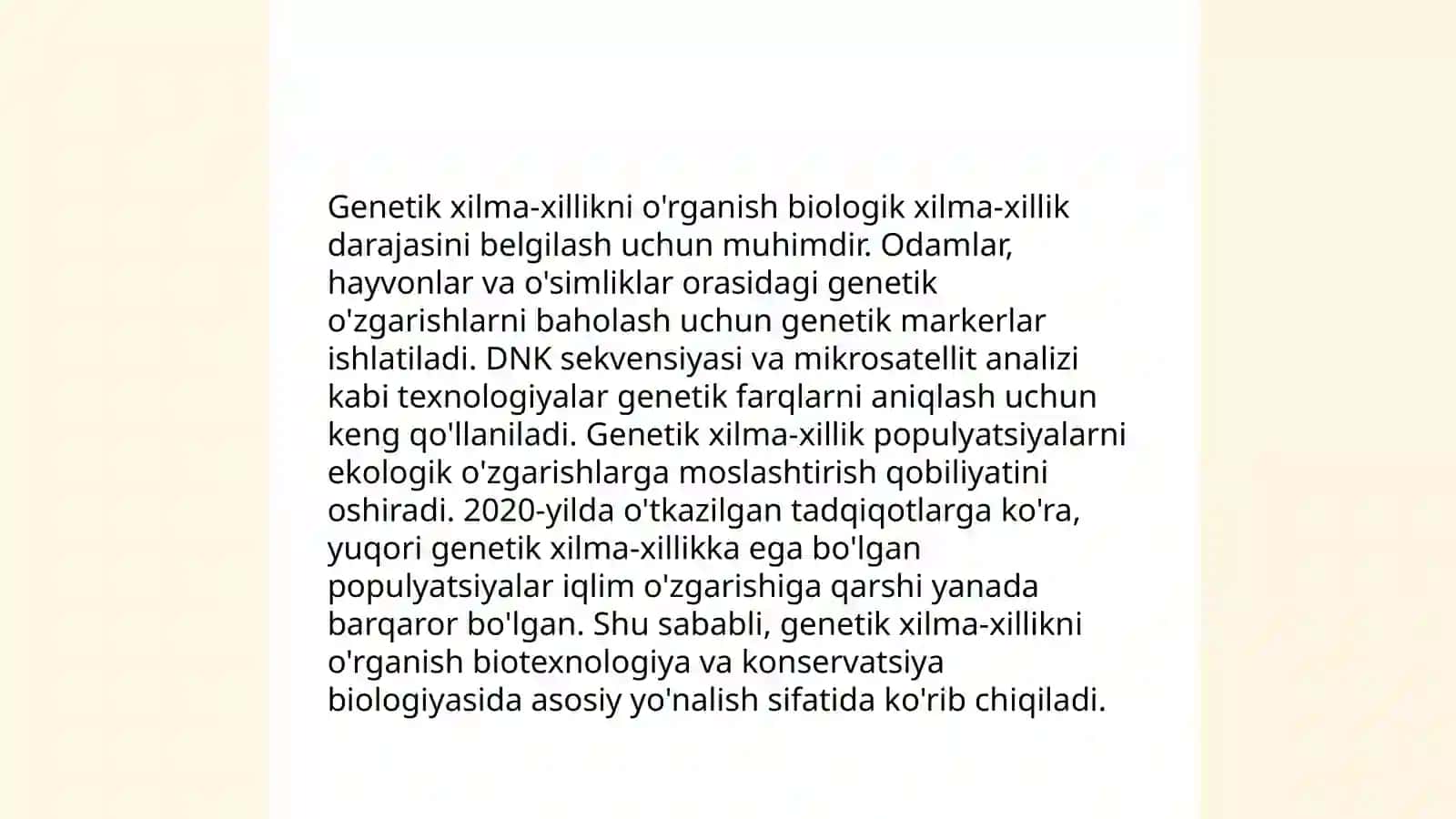 Populatsion genomika. DNK molekulasini restriksiya usuli yordamida o’rganish 4
