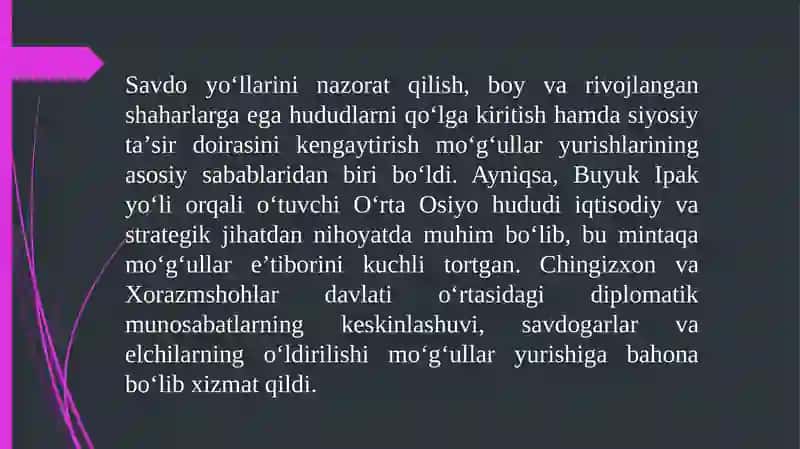 Oʻrta Osiyoga Moʻgʻularning yurishi 4