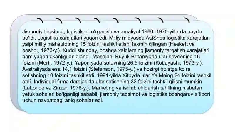 Logistikani boshqarishning uslubiy jihatlari 4