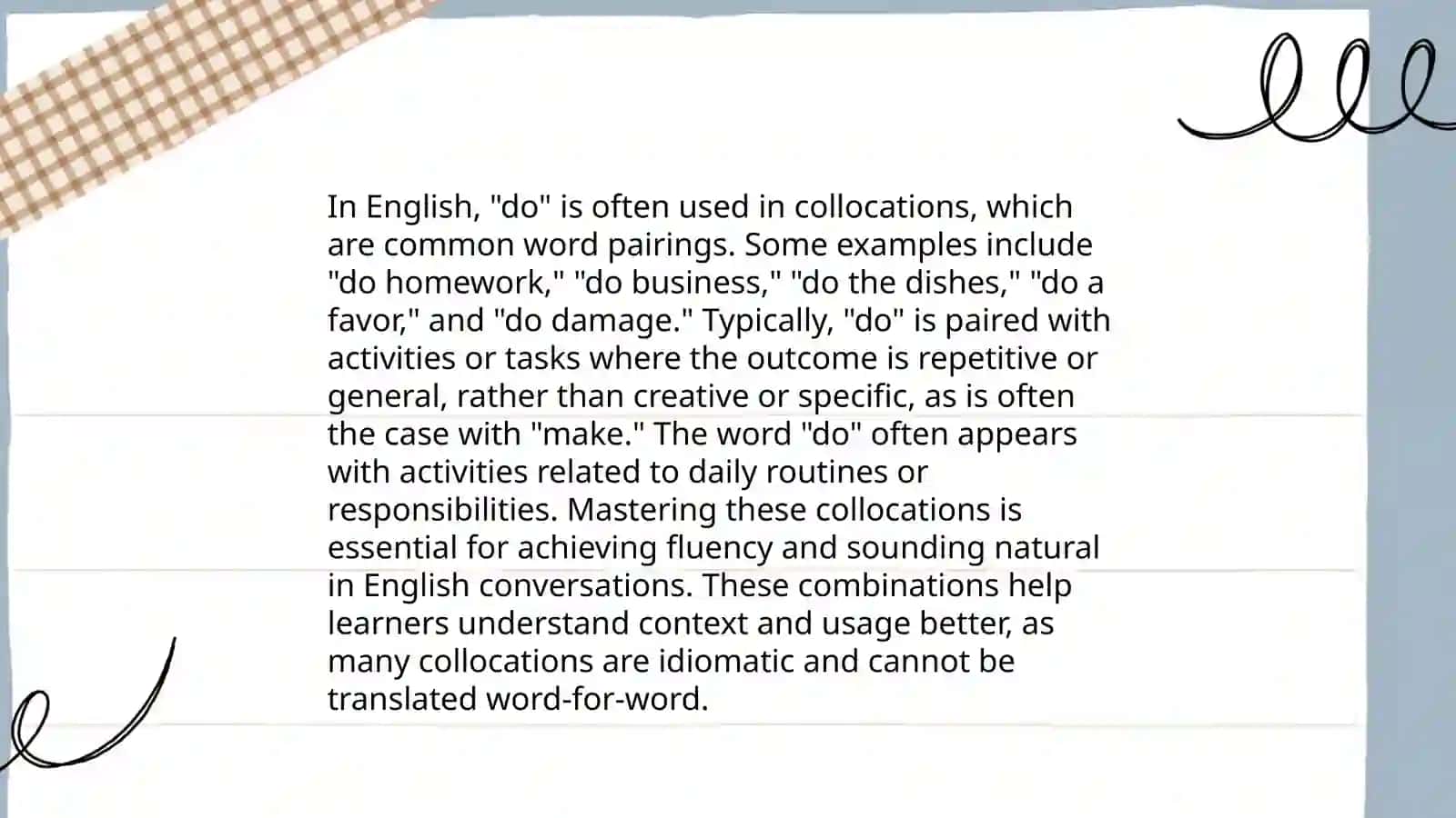 Collocations with "make" 4