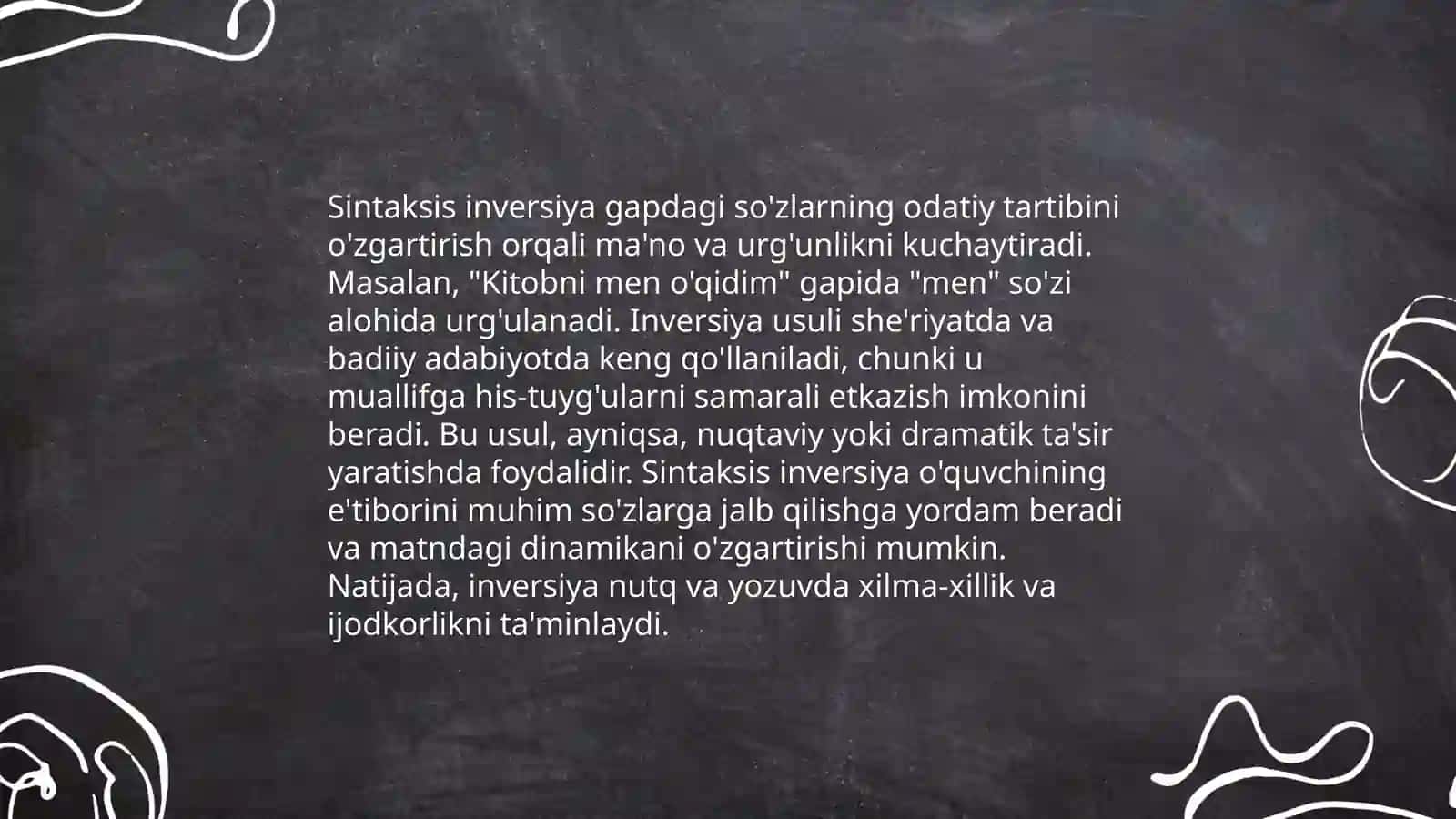 Sintaksis inversiyasi 4