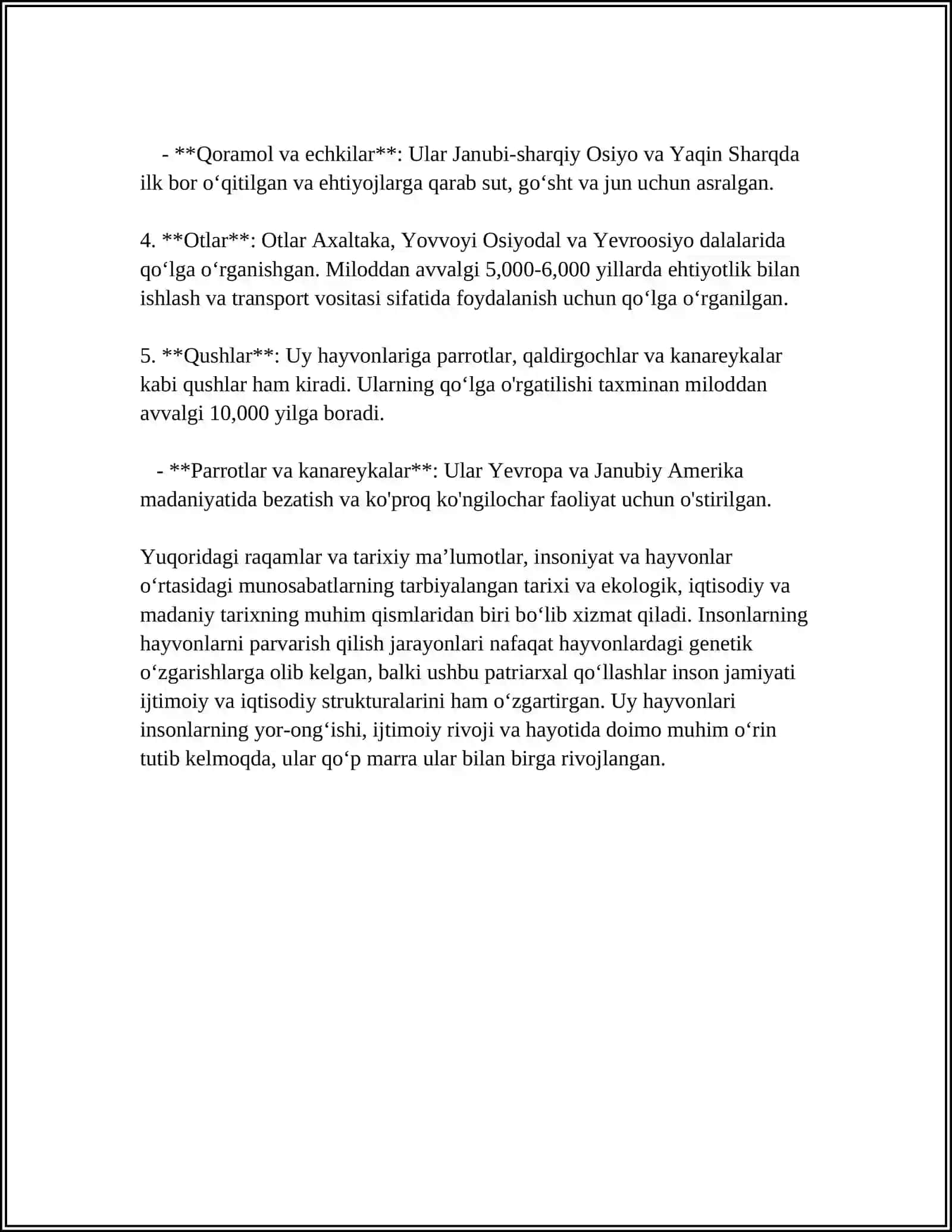 UY HAYVONLARINING YOVVOYI AJDODLARI 4