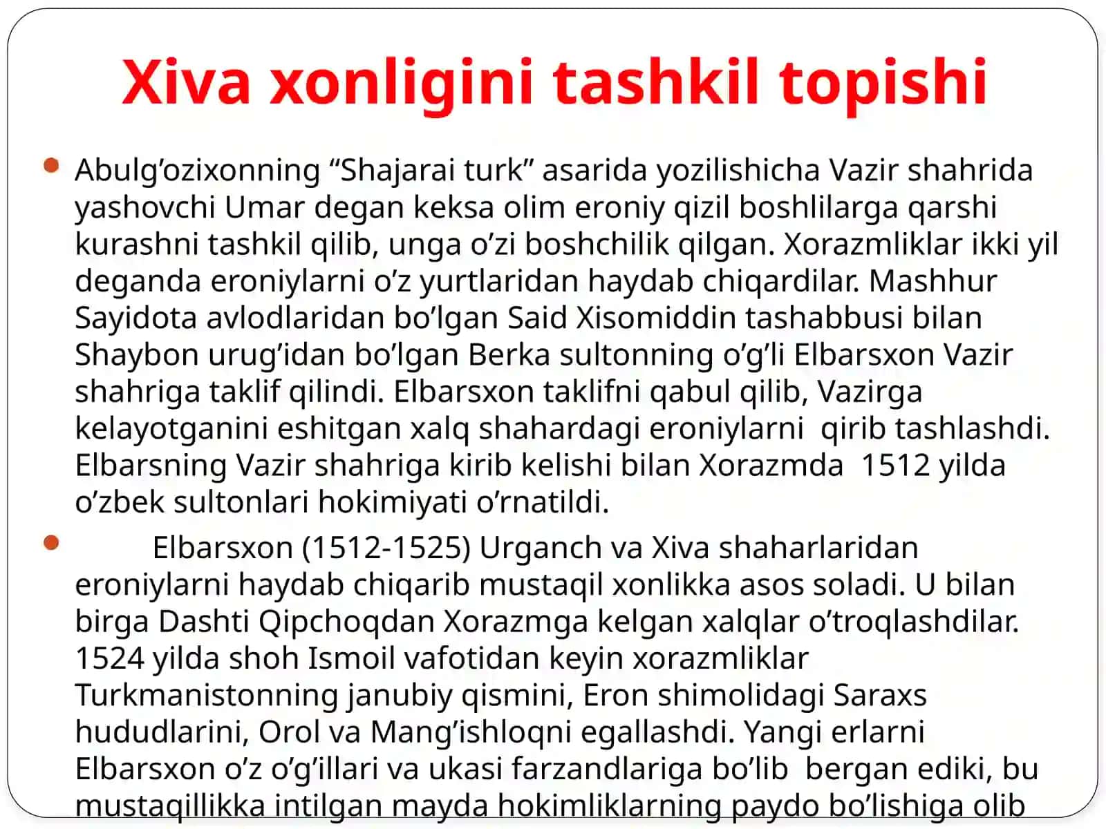 Xivaxonligini tashkil topish va madaniyati 4