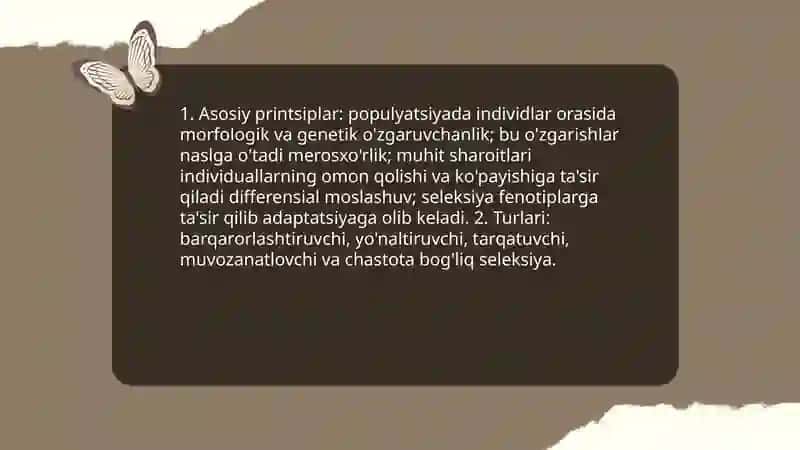 Jinsiy va tabiy tanlanish 4