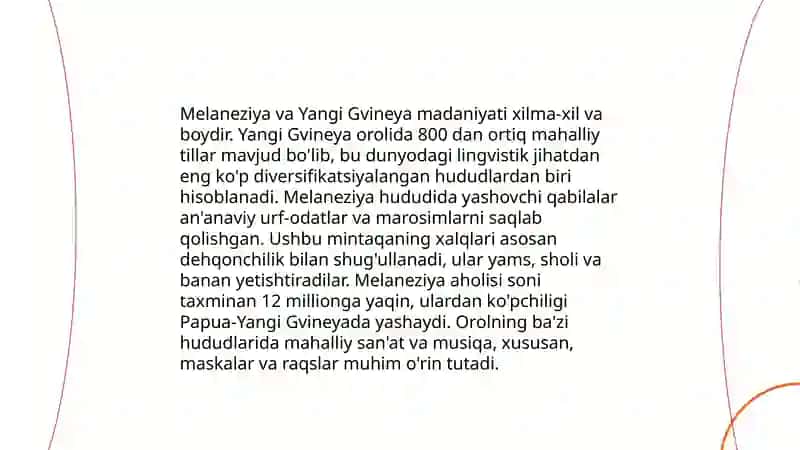 Meloneziya va Yangi Gvineya Xalqlari 4