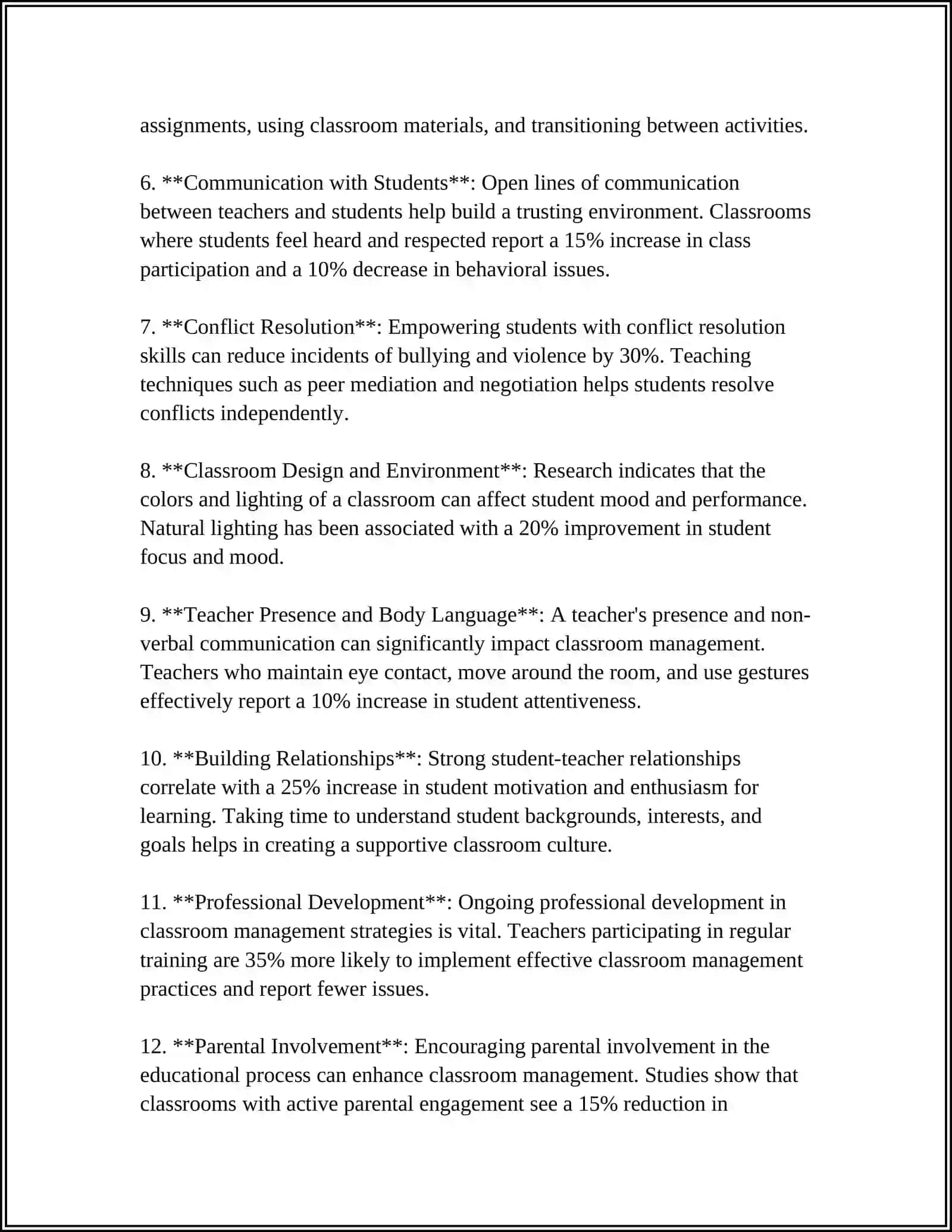 Classroom Management Strategies 4
