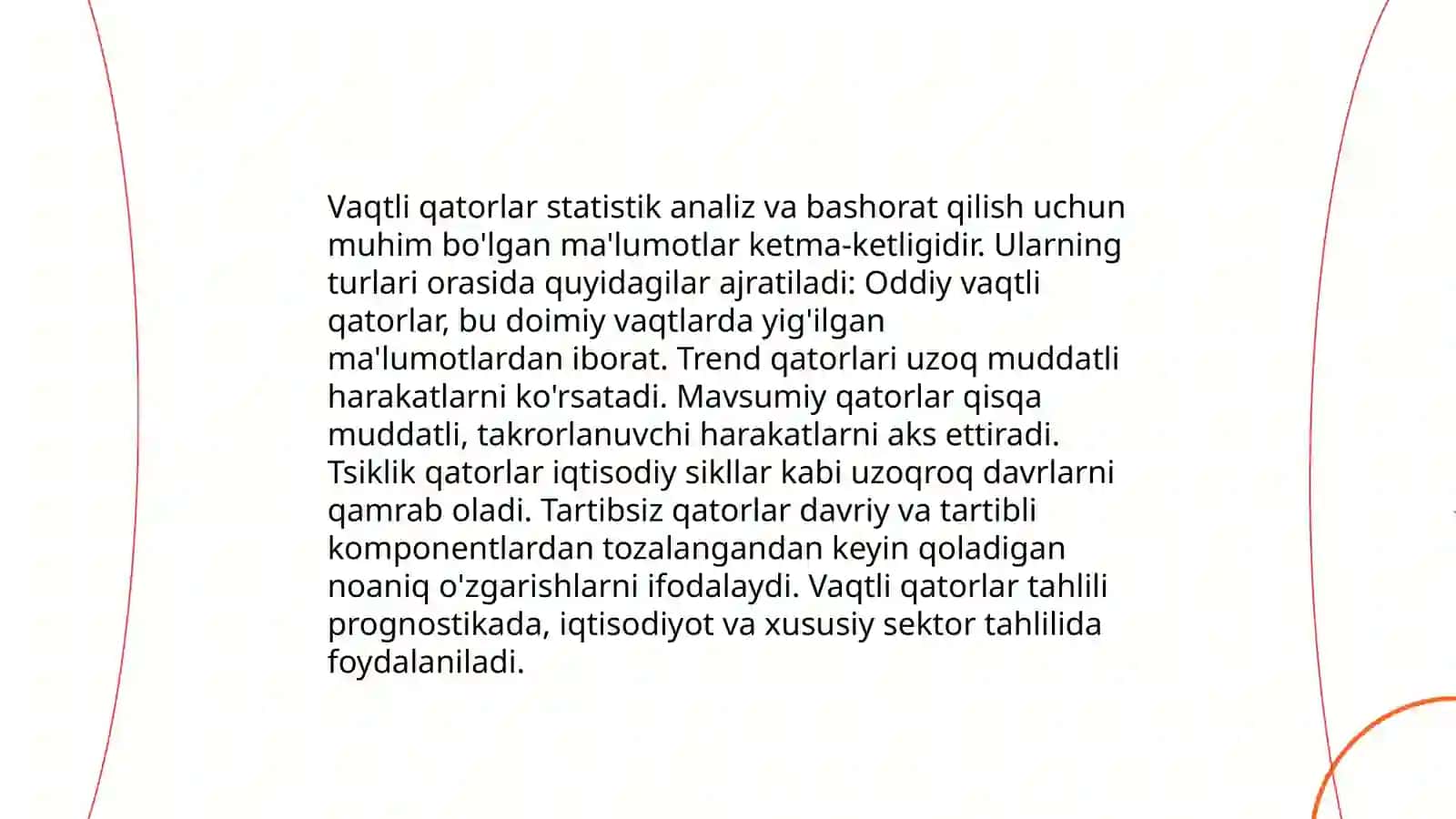 Vaqtli qatorlar 4