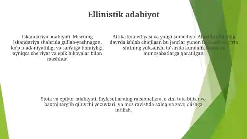 Antik Davr Yunon Adabiyoti 4