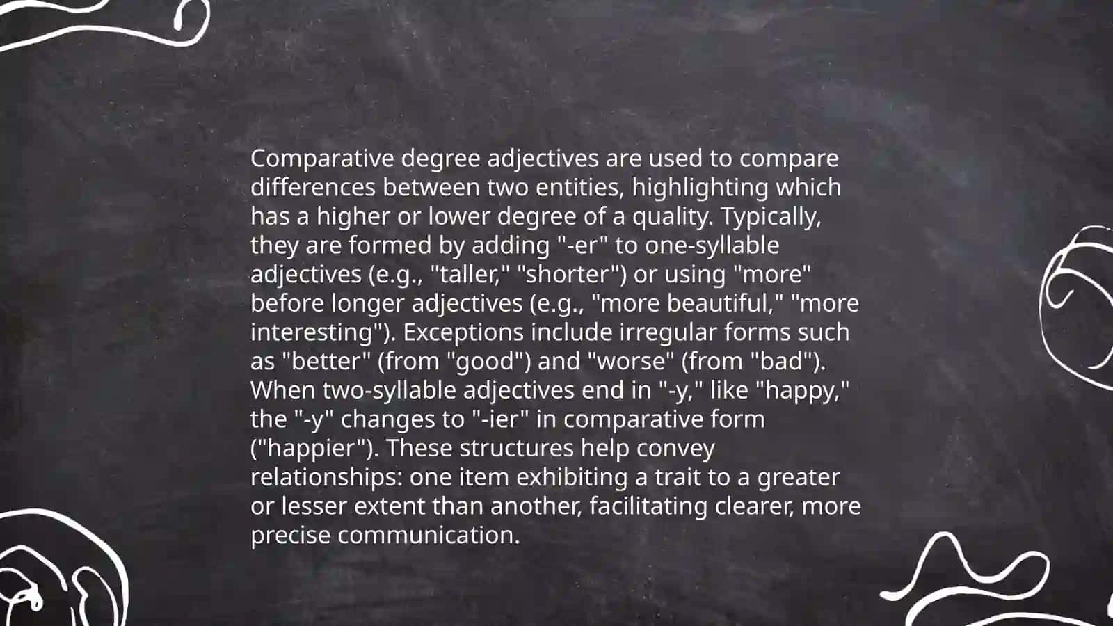 Adjective degrees 4