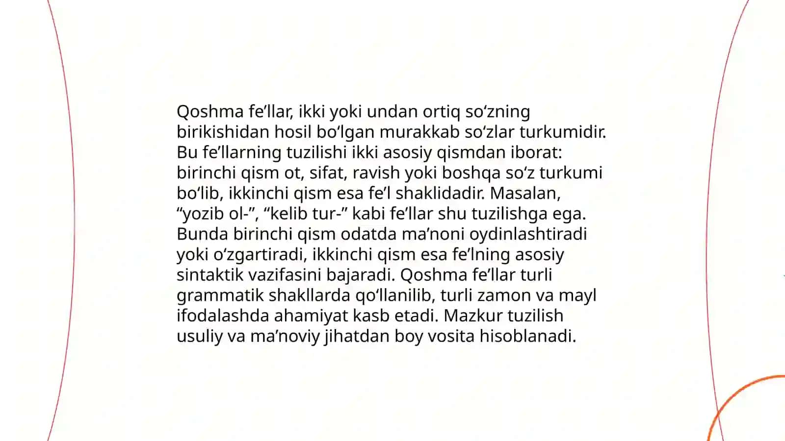 Qoshma fe’llar 4