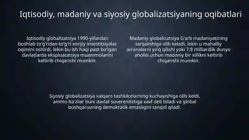 Globalizatsiya va integratsiya 4