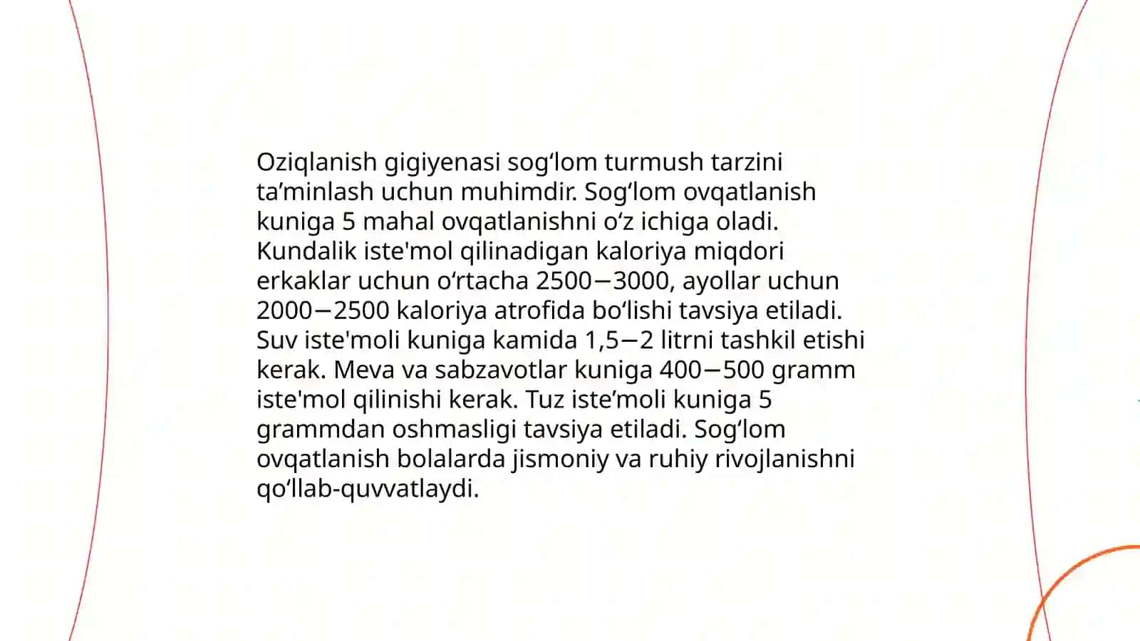 Turmush tarzi va salomatlik 4