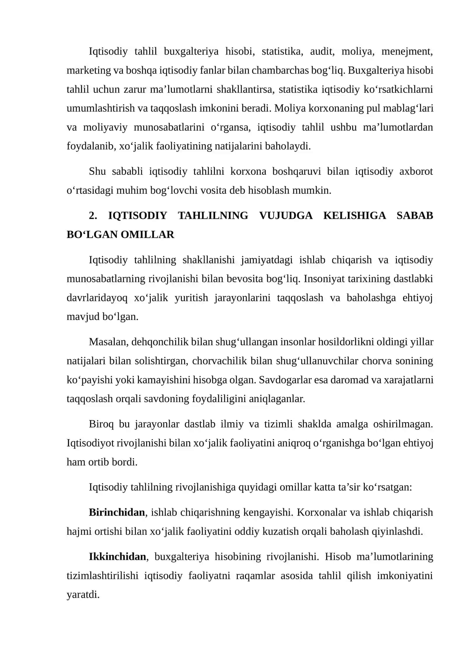IQTISODIY TAHLIL — FAN SIFATIDA SHAKLLANISH TARIXI 4