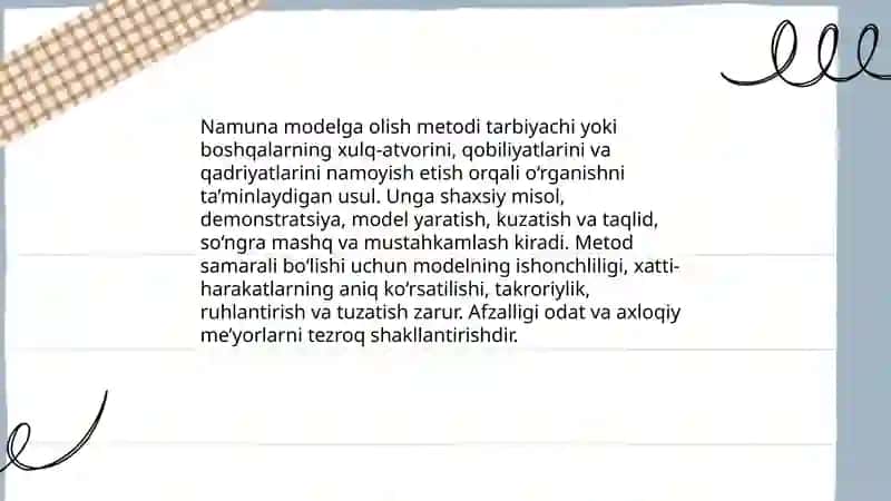 Tarbiyaning umumiy metodlari 4