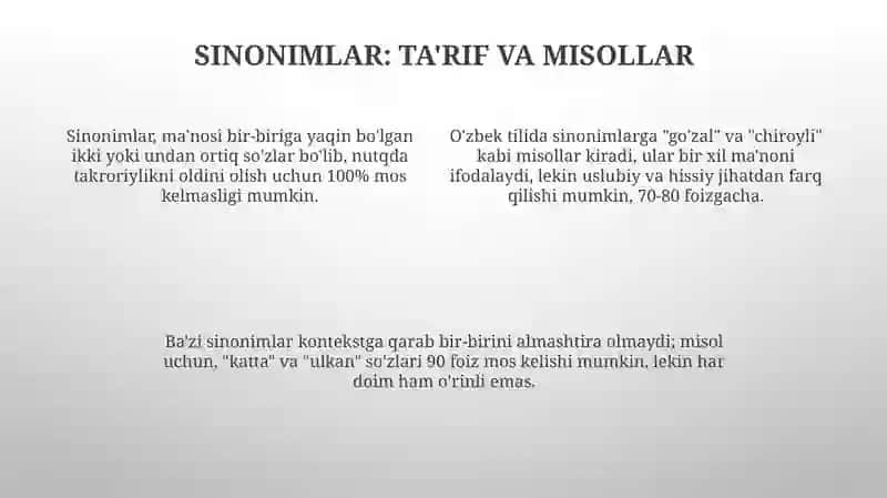 Sòzlarni shakl va maʼno munosabatiga koʻra turlari 4