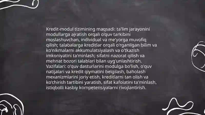 Kredit-modul tizimi 4