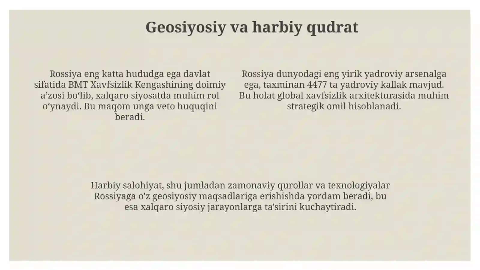 JahonsiyosatidaRossiyaningroli 4