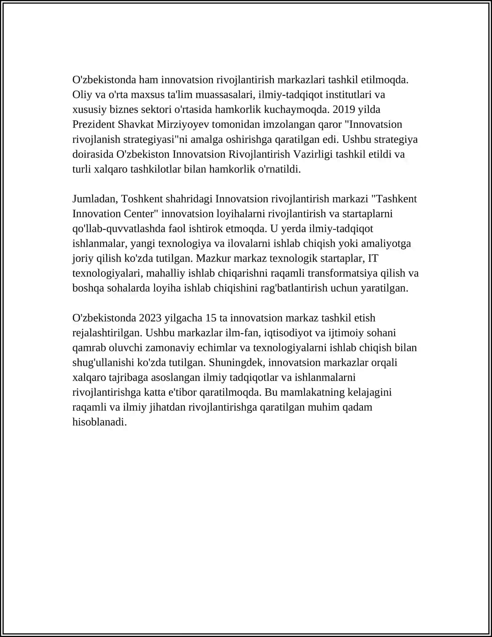 RIVOJLANTIRUVCHI MARKAZLARFAOLIYATI 4