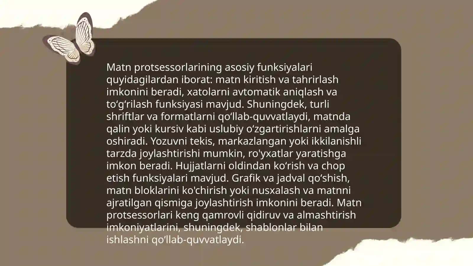 Matn muharrirlari va protsessorlari 4