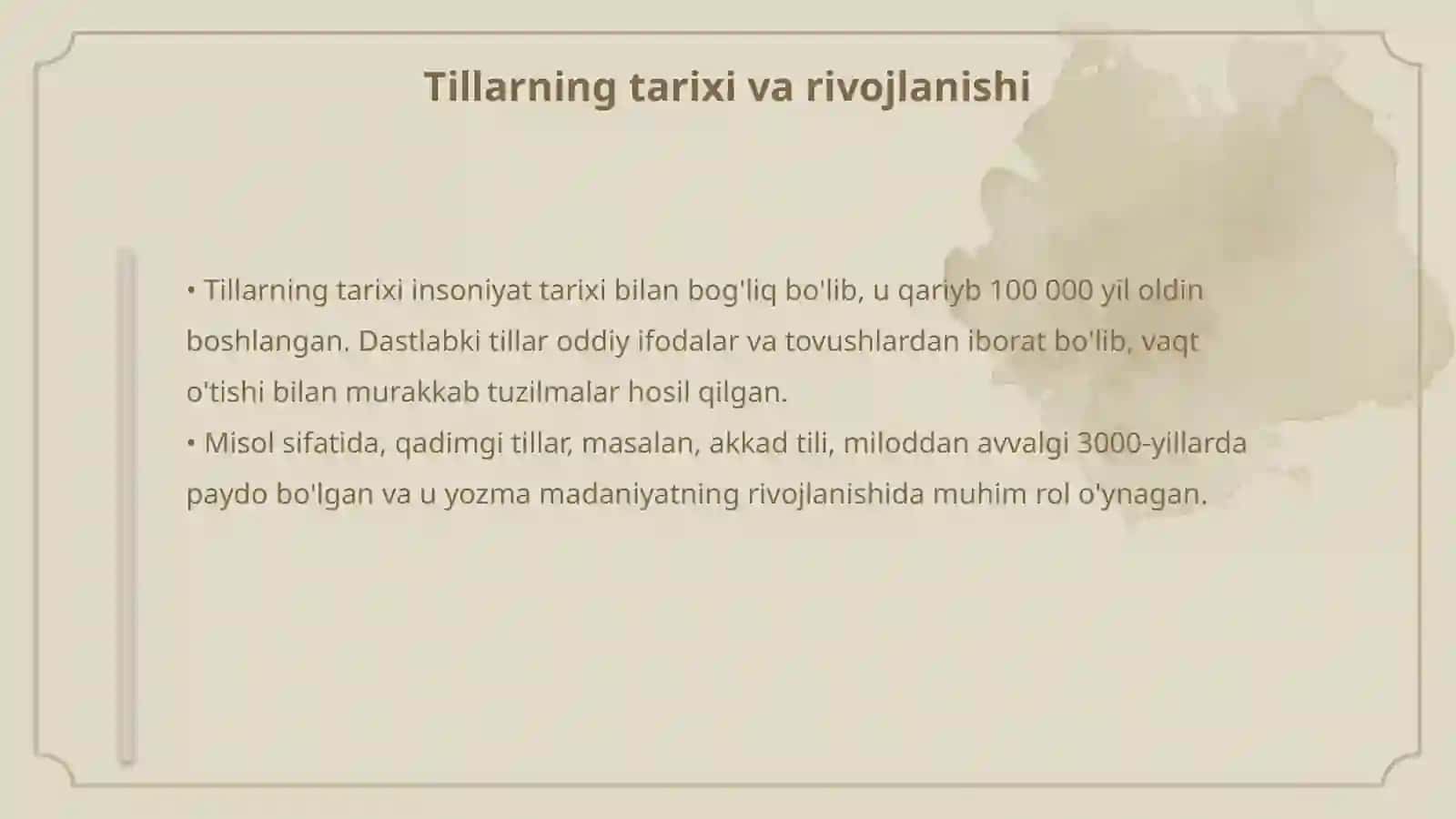 Tillarning geneologik tasnifi 4