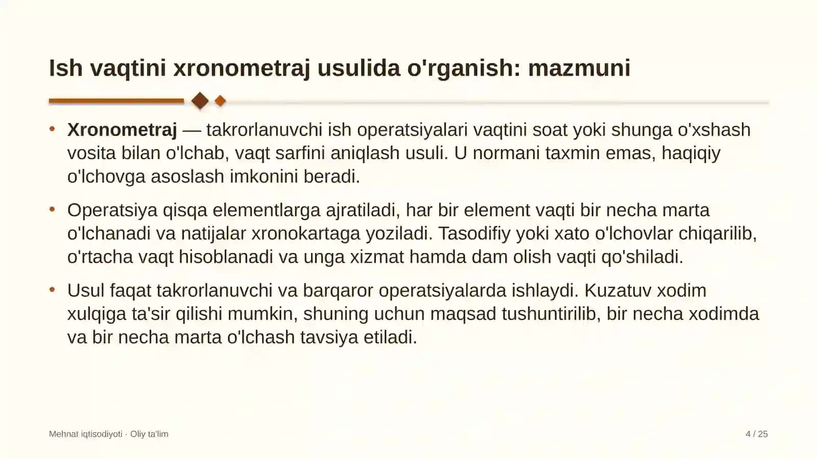 qishloq vrachlik punktlarida ish vaqtini xronometraj usulida o'rganish 8503 4