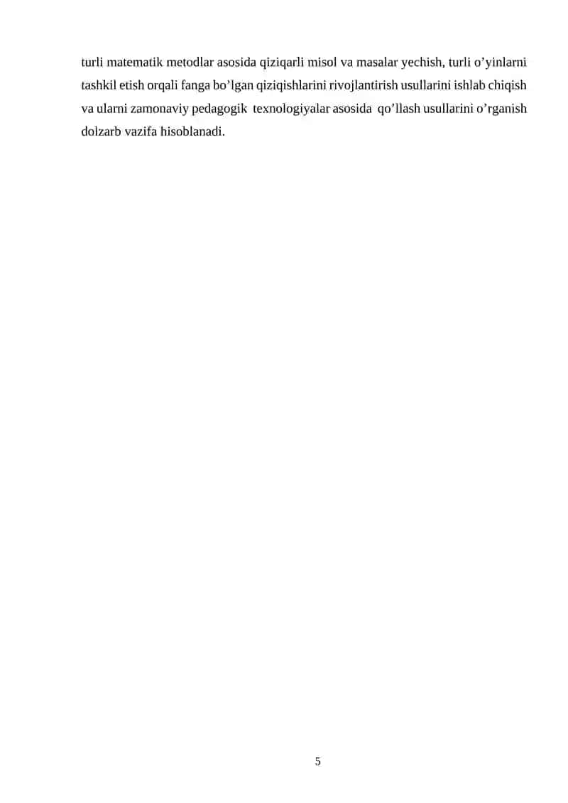 Matematika fanining o'qitish metodikasi 4