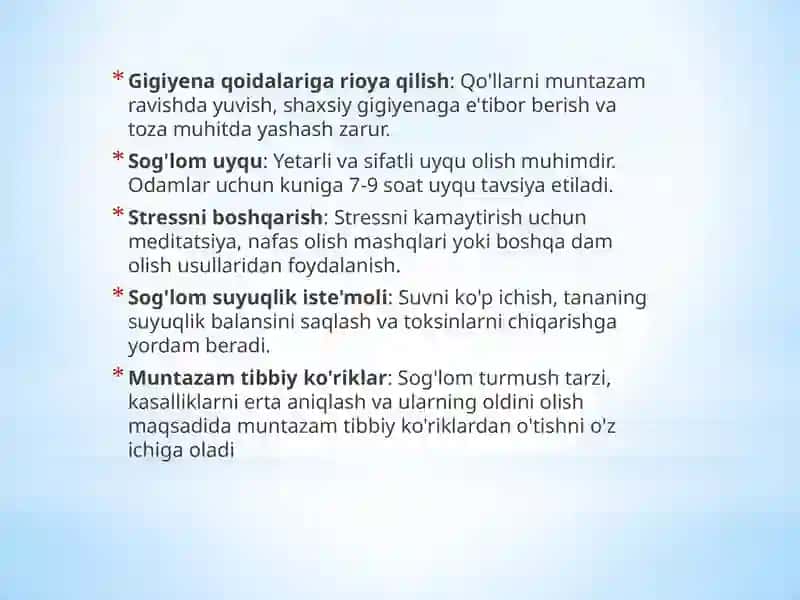 Sog'lomturmushtarzininggigiyenikasoslari 4