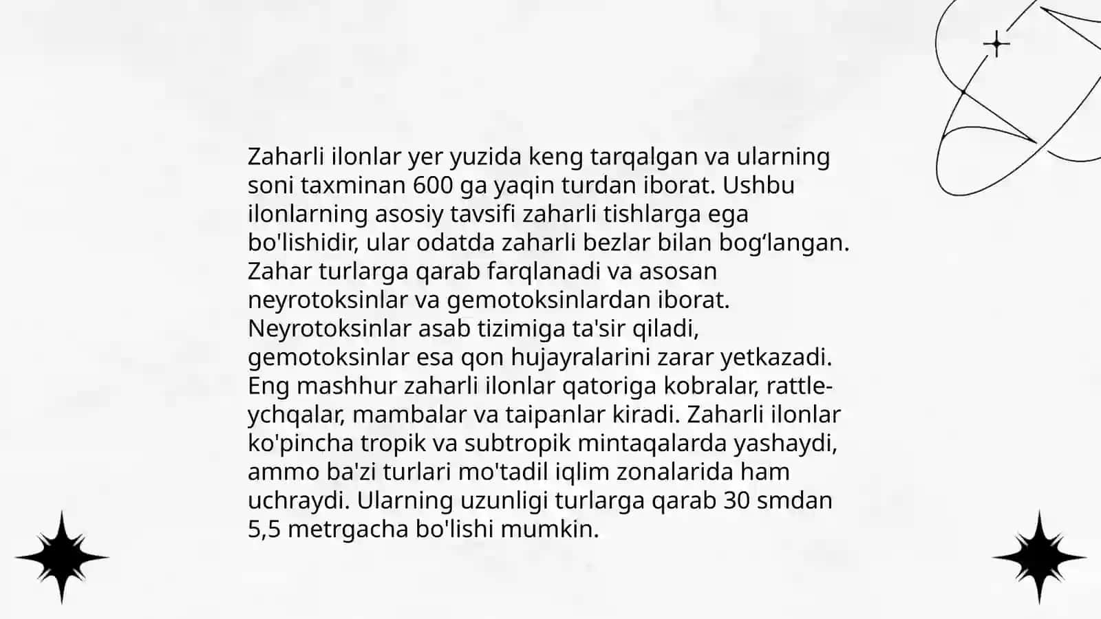 Zaharli ilonlar va ularning xususiyatlari 4