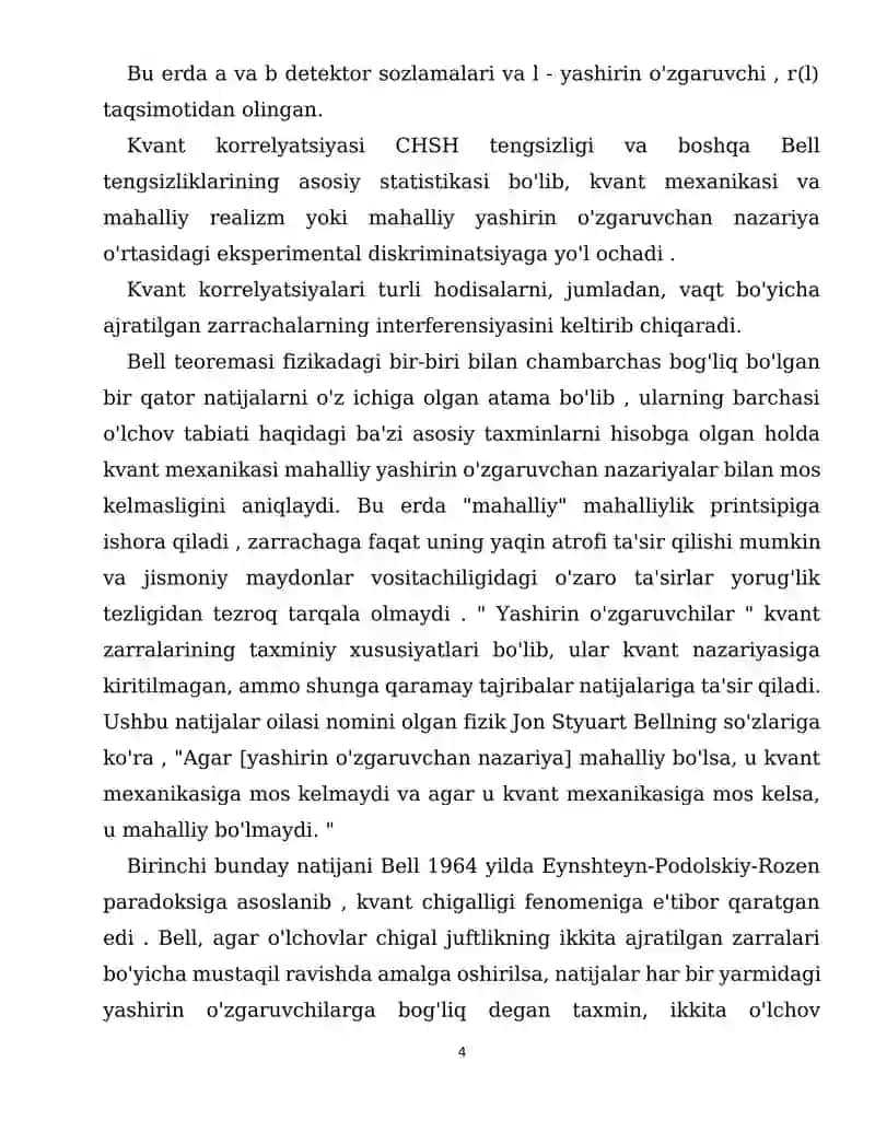 Kvant korellyastiya 4