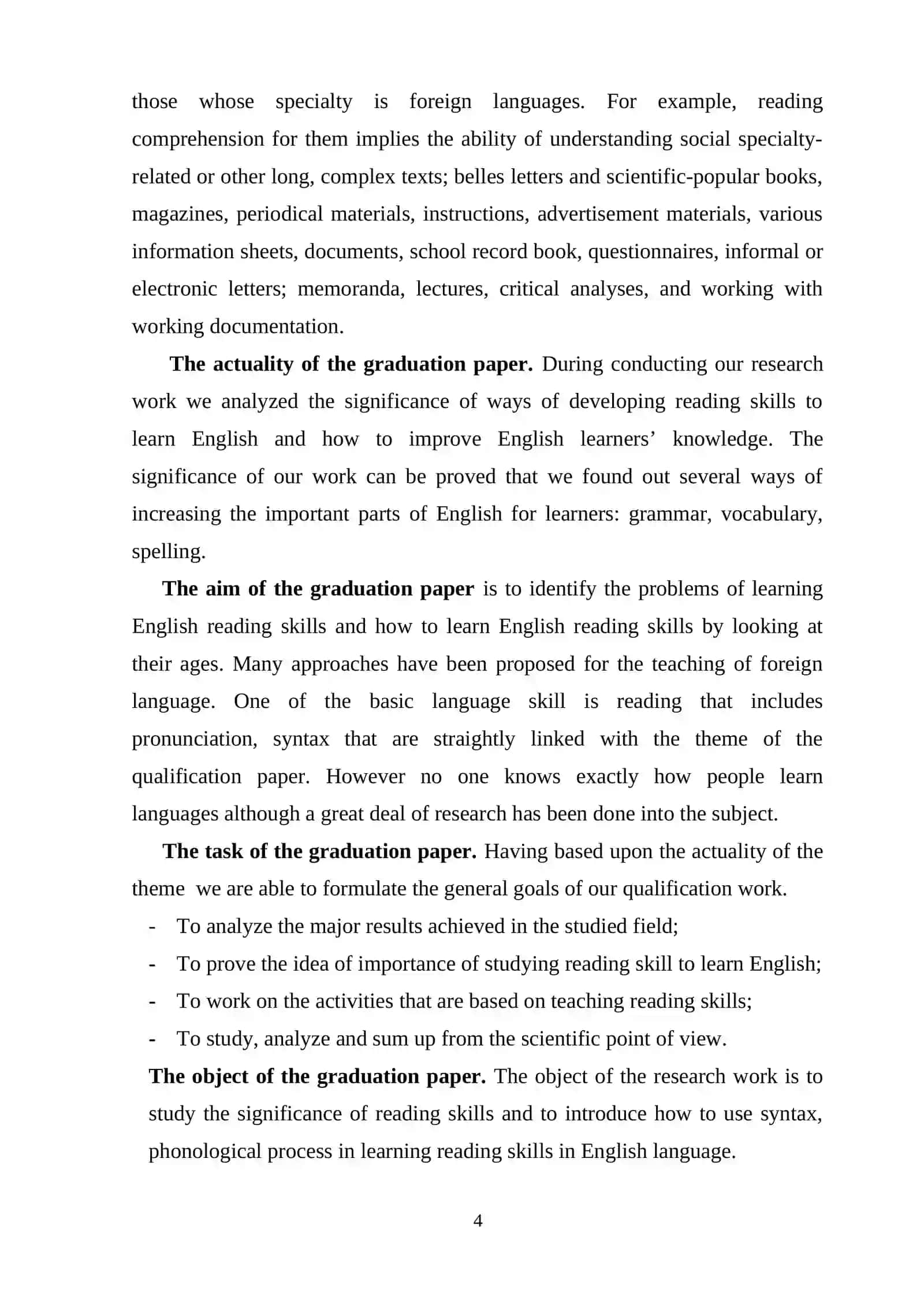 Approaches to developing reading skills of learners of English 4