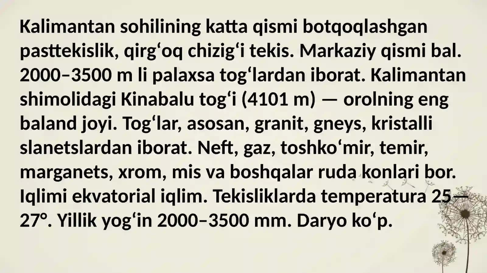 Janubiy Sharqiy Osiyo davlatlari orollari va gidrografiyasi 4