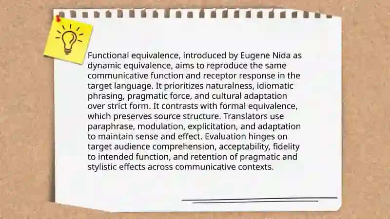 Equivalency in translation 4