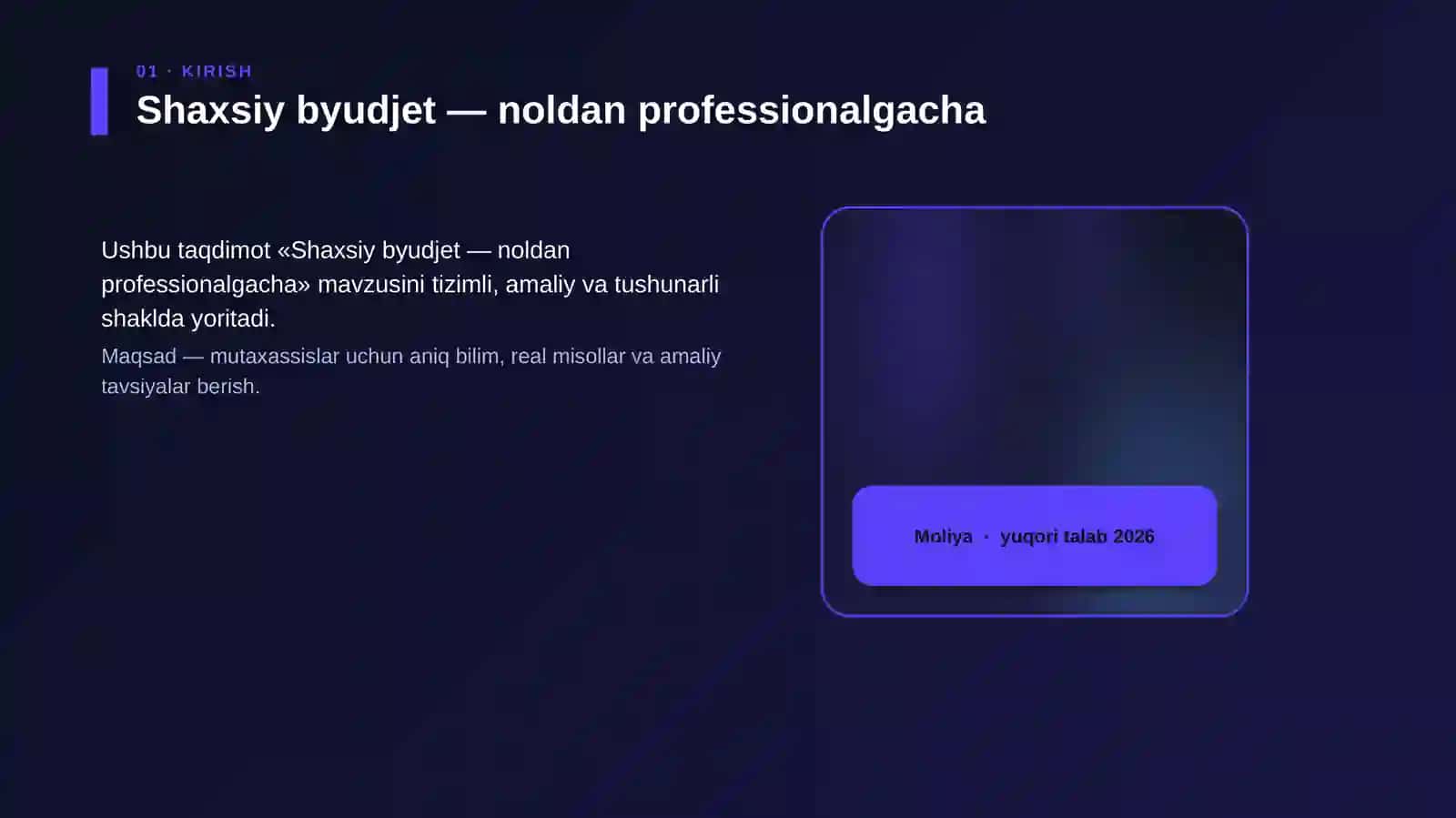 Shaxsiy byudjet — noldan professionalgacha 4