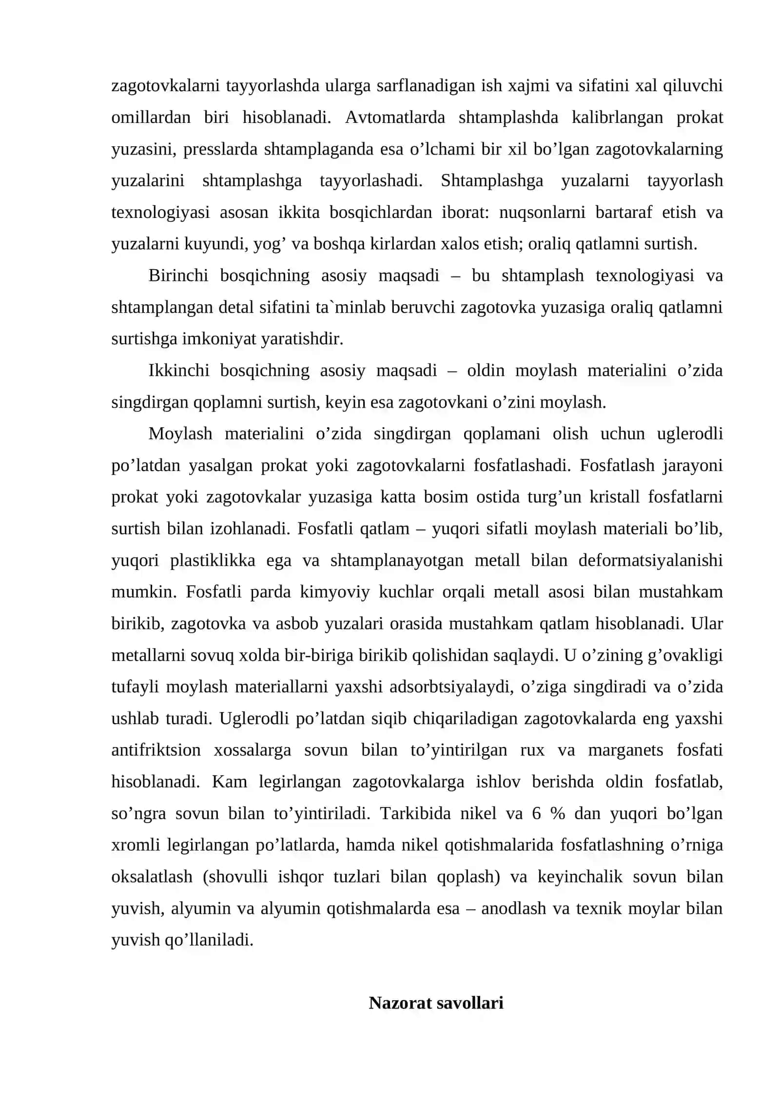 Boshlang’ich va oraliq termik ishlov berish 4