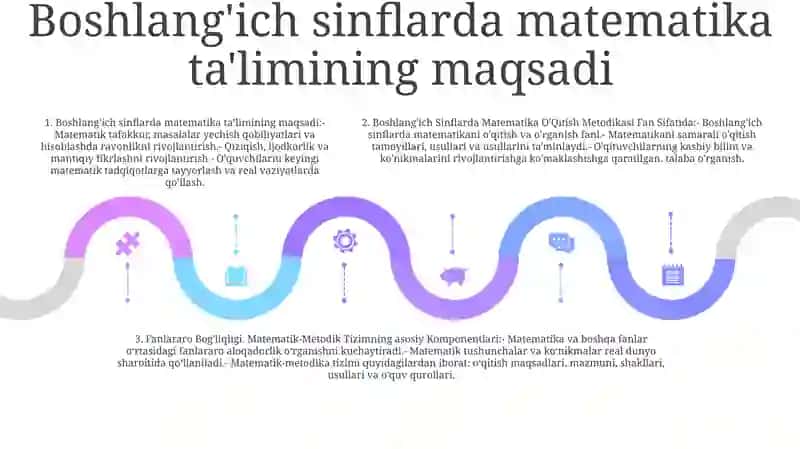 Boshlang'Ich Sinflarda Matematika O‘Qitish Metodikasi Fan Sifatida 4
