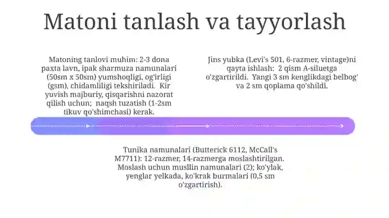 Yubka qayta tiklash usullari 4