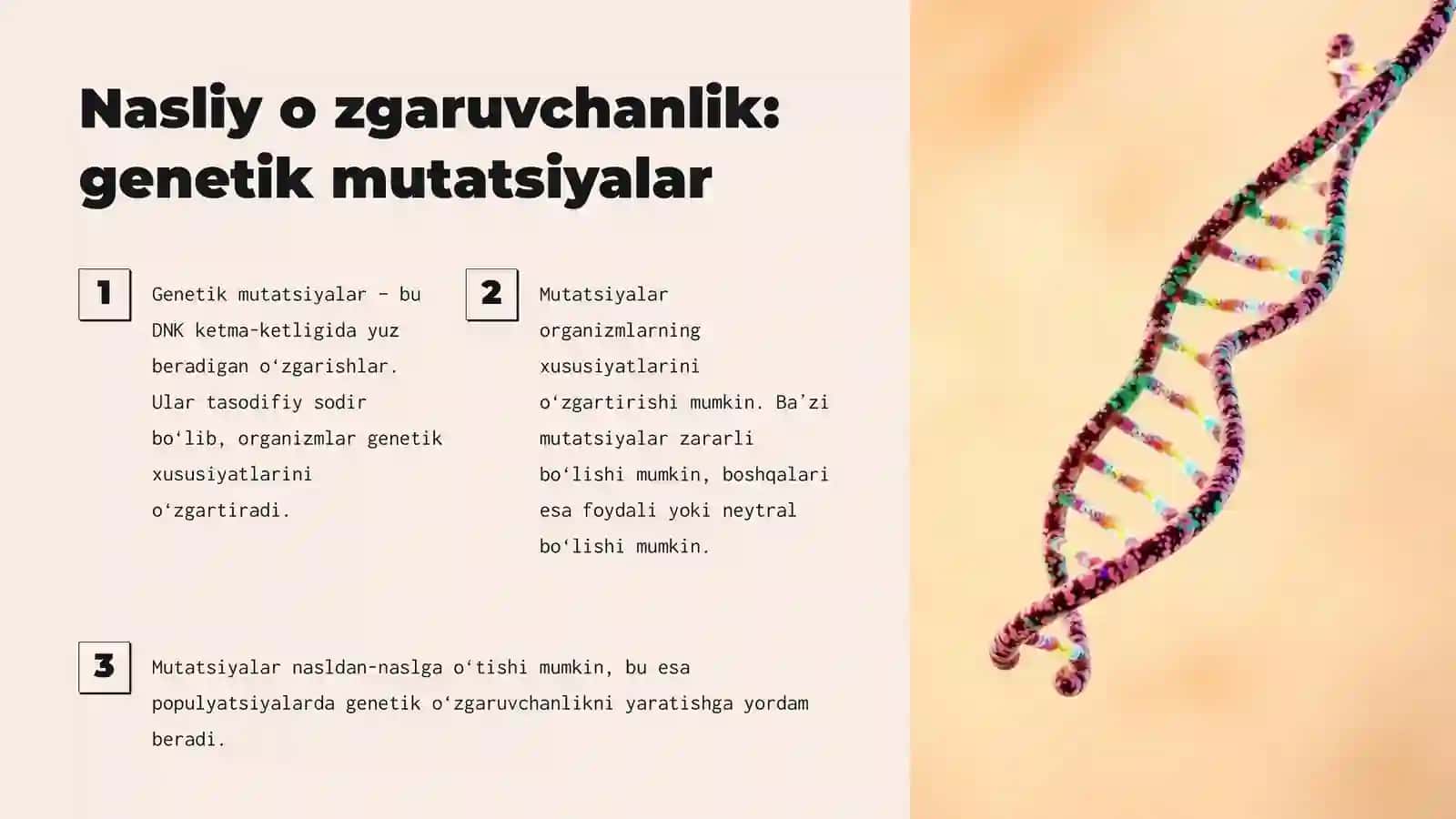 Oʻzgaruvchanlik qonuniyatlari 4