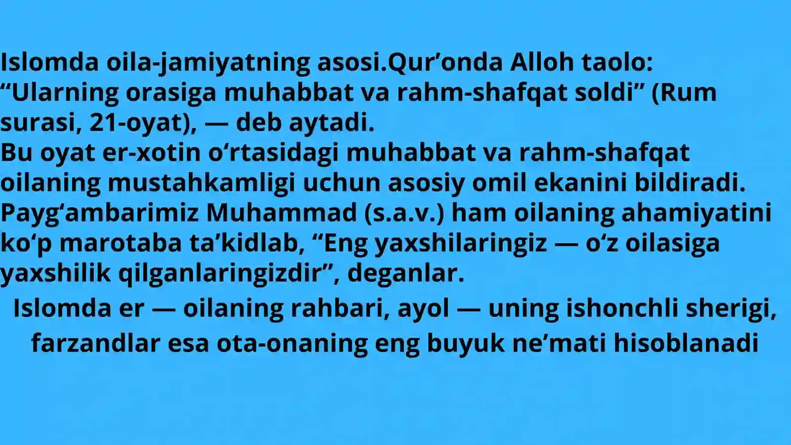 Mening oilam-Mening baxtim din 4