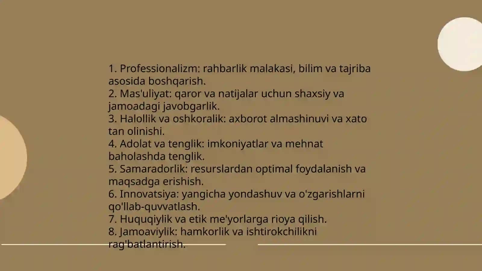 Boshqaruv madaniyatining mazmuni va asosiy elementlari 4