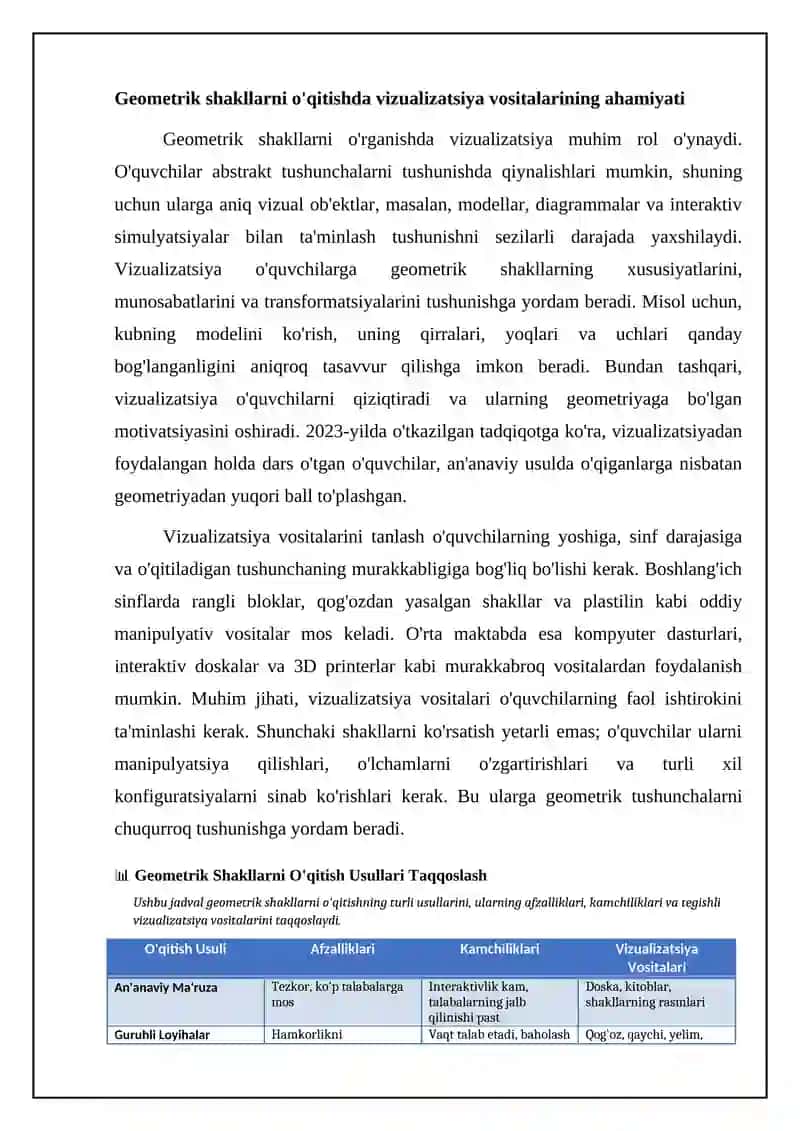 Aylana jismlarni o‘qitish metodikasi 4