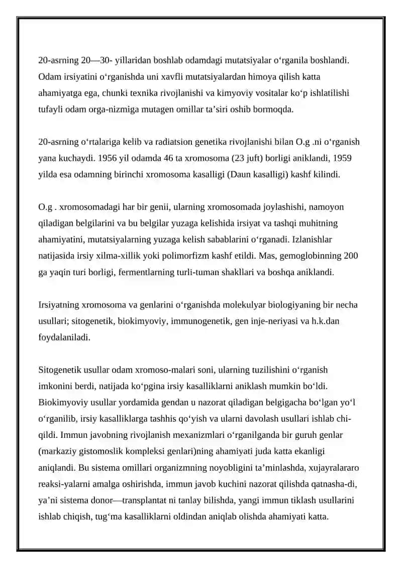 Tibbiy genetika fanni 4