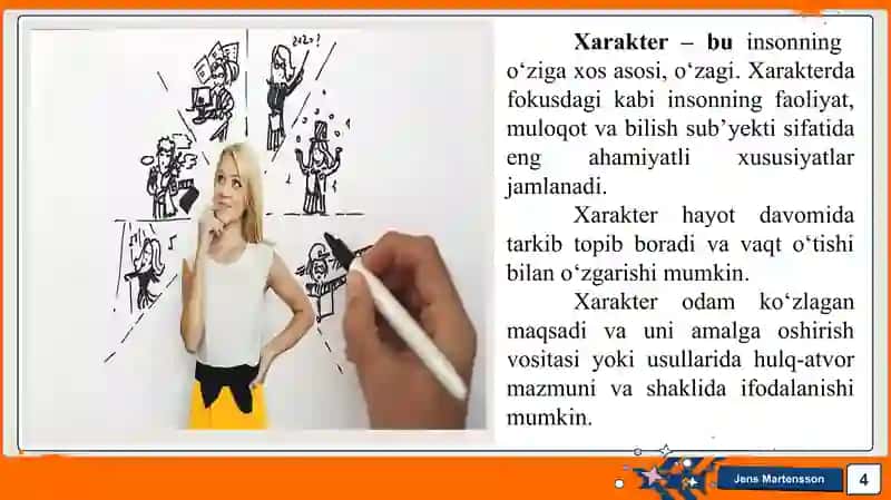 Xarakter aksentuatsiyasi oʻrganish. 4