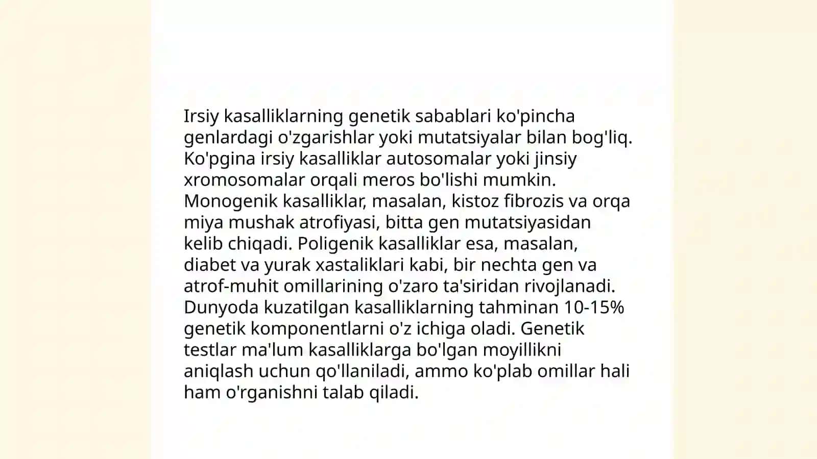 Irsiy kasalliklar 4